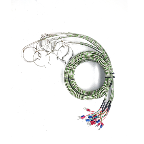 تصویر ترموکوپل K سیمی ساتک 98 با سیم مقاوم و دقت بالا برای اندازه گیری دما در محیط های صنعتی